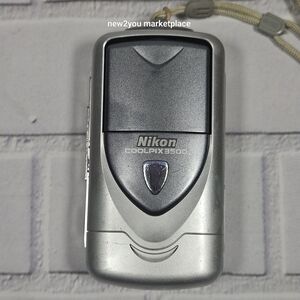 Nikon Coolpix 3500 Silver Digital Camera With Rotating Lens E3500 - UNTESTED